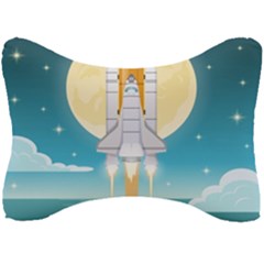 Space Exploration Illustration Seat Head Rest Cushion by Bedest