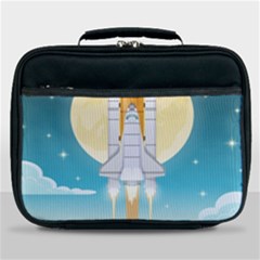 Space Exploration Illustration Lunch Bag by Bedest