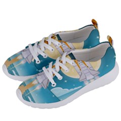 Space Exploration Illustration Women s Lightweight Sports Shoes by Bedest