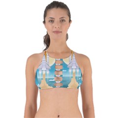 Space Exploration Illustration Perfectly Cut Out Bikini Top by Bedest