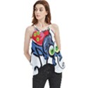 Bug Black Insect Animal Flowy Camisole Tank Top View1