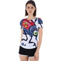 Bug Black Insect Animal Back Cut Out Sport T-Shirt View1