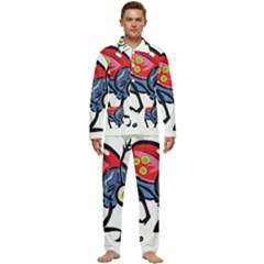 Bug Black Insect Animal Men s Long Sleeve Velvet Pocket Pajamas Set