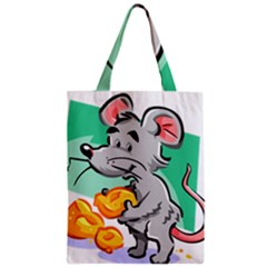 Mouse Cheese Tail Rat Mice Hole Zipper Classic Tote Bag by Sarkoni