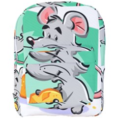 Mouse Cheese Tail Rat Mice Hole Full Print Backpack by Sarkoni