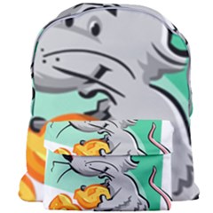 Mouse Cheese Tail Rat Mice Hole Giant Full Print Backpack by Sarkoni