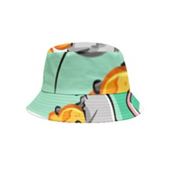 Mouse Cheese Tail Rat Mice Hole Inside Out Bucket Hat (kids) by Sarkoni