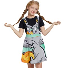 Mouse Cheese Tail Rat Mice Hole Kids  Apron Dress by Sarkoni