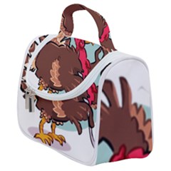 Turkey Chef Cooking Food Cartoon Satchel Handbag by Sarkoni