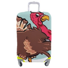 Turkey Chef Cooking Food Cartoon Luggage Cover (medium) by Sarkoni