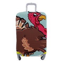 Turkey Chef Cooking Food Cartoon Luggage Cover (small) by Sarkoni