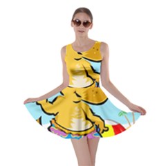 Beach Chihuahua Dog Pet Animal Skater Dress by Sarkoni