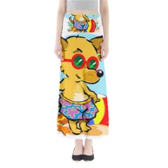 Beach Chihuahua Dog Pet Animal Full Length Maxi Skirt by Sarkoni