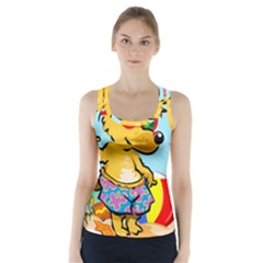 Beach Chihuahua Dog Pet Animal Racer Back Sports Top by Sarkoni