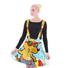 Beach Chihuahua Dog Pet Animal Suspender Skater Skirt by Sarkoni