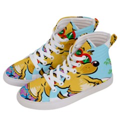 Beach Chihuahua Dog Pet Animal Men s Hi-top Skate Sneakers by Sarkoni