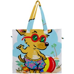 Beach Chihuahua Dog Pet Animal Canvas Travel Bag by Sarkoni