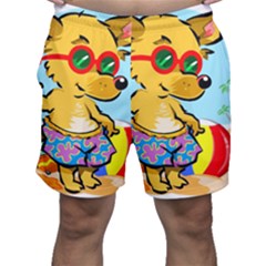 Beach Chihuahua Dog Pet Animal Men s Shorts by Sarkoni