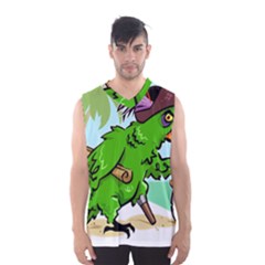 Parrot Hat Cartoon Captain Men s Basketball Tank Top by Sarkoni