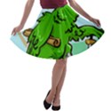 Parrot Hat Cartoon Captain A-line Skater Skirt View1