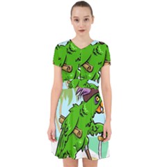 Parrot Hat Cartoon Captain Adorable In Chiffon Dress by Sarkoni