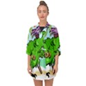 Parrot Hat Cartoon Captain Half Sleeve Chiffon Kimono View1