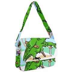 Parrot Hat Cartoon Captain Courier Bag by Sarkoni