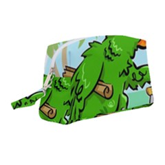 Parrot Hat Cartoon Captain Wristlet Pouch Bag (medium) by Sarkoni