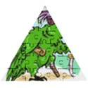 Parrot Hat Cartoon Captain Wooden Puzzle Triangle View1