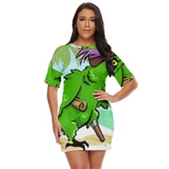 Parrot Hat Cartoon Captain Just Threw It On Dress by Sarkoni