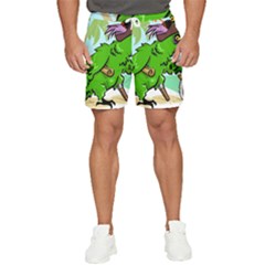 Parrot Hat Cartoon Captain Men s Runner Shorts by Sarkoni