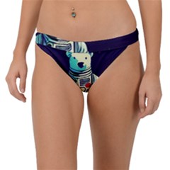 Bear Astronaut Futuristic Band Bikini Bottoms by Bedest