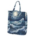 Waves Storm Sea Giant Grocery Tote View2