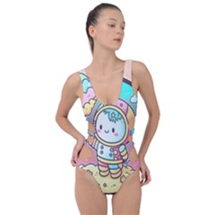 Boy Astronaut Cotton Candy Side Cut Out Swimsuit by Bedest