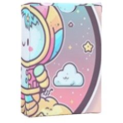 Boy Astronaut Cotton Candy Playing Cards Single Design (rectangle) With Custom Box by Bedest