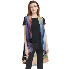 Rural Farm Fence Pathway Sunset Sleeveless Chiffon Waistcoat Shirt