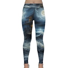 House Waves Storm Classic Yoga Leggings by Bedest