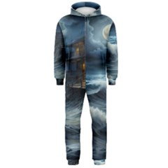 House Waves Storm Hooded Jumpsuit (men) by Bedest