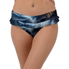 House Waves Storm Frill Bikini Bottoms by Bedest