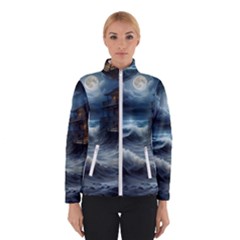 House Waves Storm Women s Bomber Jacket by Bedest