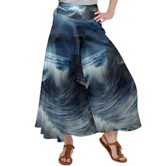 House Waves Storm Women s Satin Palazzo Pants by Bedest