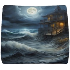 House Waves Storm Seat Cushion by Bedest