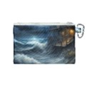 House Waves Storm Canvas Cosmetic Bag (Medium) View2