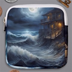 House Waves Storm Mini Square Pouch by Bedest