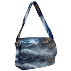 House Waves Storm Courier Bag by Bedest