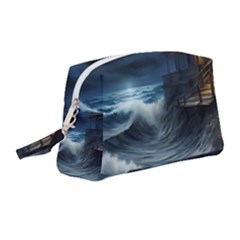 House Waves Storm Wristlet Pouch Bag (medium) by Bedest