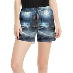 House Waves Storm Women s Runner Shorts by Bedest