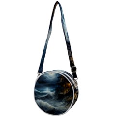 House Waves Storm Crossbody Circle Bag by Bedest