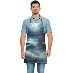 House Waves Storm Kitchen Apron