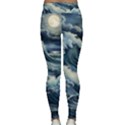 Waves Storm Sea Moon Landscape Classic Yoga Leggings View2